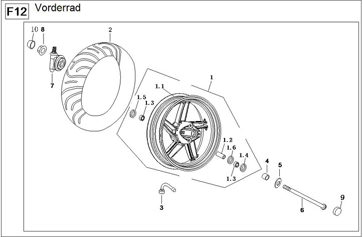 F12 Vorderrad