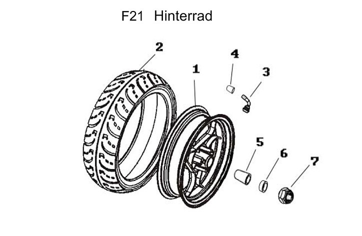 F21 Hinterrad