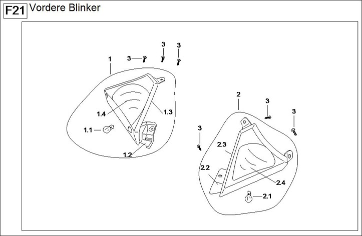 F21 Vordere Blinker