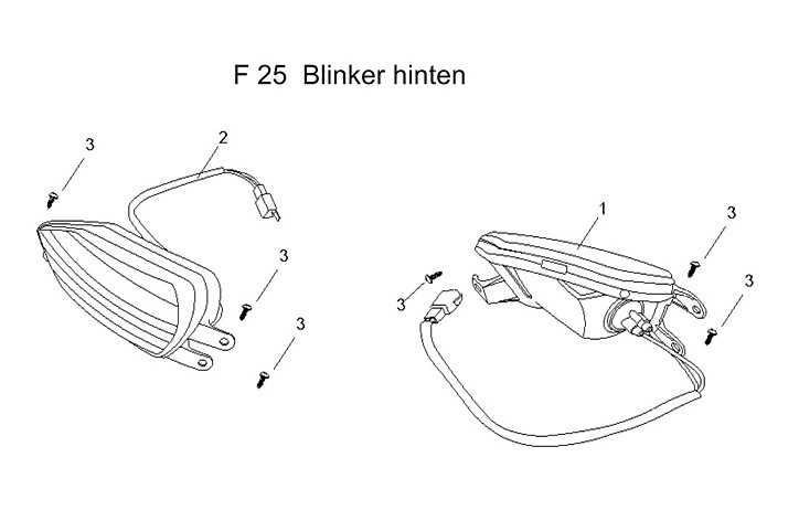 F25 Blinker hinten