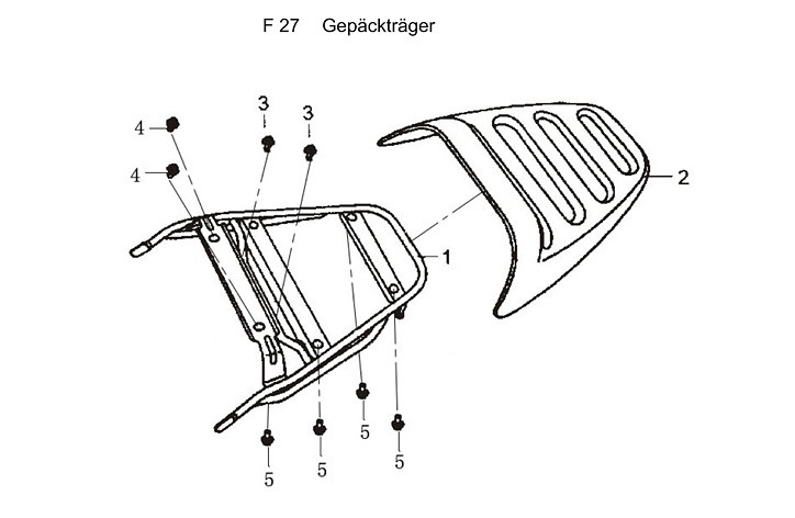 F27 Gepäckträger